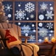 thumbnail image 1 of Pegatinas navideñas de copos de nieve para ventanas | Calcomanías electrostáticas multicolor para vidrio | Repelente de colisiones de aves | Adhesivos estáticos removibles para puertas corredizas,, 1 of 6