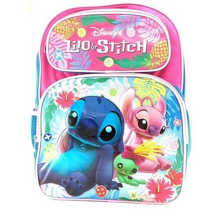 Disney Lilo And Stitch 16 Girls Boys Large School Backpack