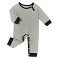 thumbnail image 4 of guohui Baby Long Sleeve Romper Bodysuit Round Neck Fashionable Long Leg Romper for to 3 Months, 4 of 9