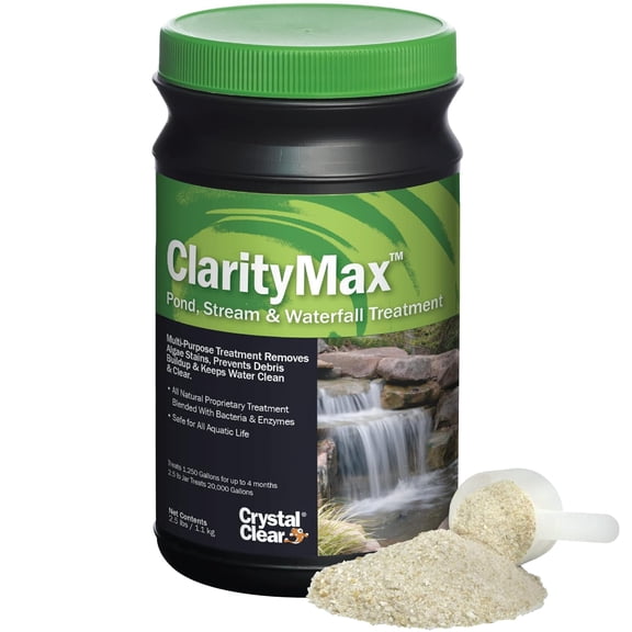 CrystalClear ClarityMax - Pond, Stream & Waterfall Treatment - 2.5 lbs treats up to 20,000 gallons