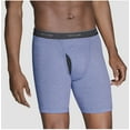 thumbnail image 2 of Fruit Of The Loom Mens Coolzone Boxer Brief 5 Pack, M, Assorted Stripes/Solids, 2 of 4