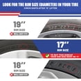 thumbnail image 5 of (4Pcs/Set)17" Hubcaps Steel Wheel Rims Cover Fit for 2023-2025 Honda Cr-V Lx Model PP Material Snap on Installation(17-inch,Black Lacquer), 5 of 9