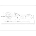 thumbnail image 2 of Manhattan Comfort Hopper Faux Leather Height Adjustable Chair in White, 2 of 2