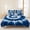 Blue, variant on 3 Pieces Queen Quilt Set,Blue Tie Dye Vortex Psychedelic Soft Bedding Sets with 1 Quilt & 2 Pillow Shams,Abstract Ethnic Tribal Style Summer Bedspread Lightweight Coverlet Comforter for All Season