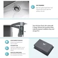 thumbnail image 7 of RXFSP 18''L x 18''W Scratch-Resistant Nano Stainless Steel Single Bowl Bar Sink with Strainer, 7 of 7