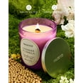 thumbnail image 3 of M&SENSE Lavender Vanilla Candles, 18oz Wooden Wick Strong Scented Candle, 100 Hours Slow Burning No Toxin Natural Soy Wax, Calm Relaxing Sleep Home Fragrance, 3 of 8