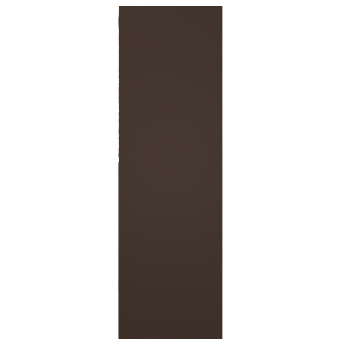 Ekena Millwork 12"W x 68"H True Fit PVC San Miguel Mission Style Fixed Mount Shutters, Raisin Brown (Per Pair - Hardware Not Included)