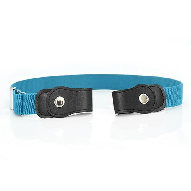 Sonducket Cinturón sin hebilla Suministros de armario para niños Niñas a cuadros morados y negros Cinturones azul claro Sonducket AP008680-26
