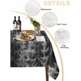thumbnail image 2 of Grey Forest Table Cloth, Pine Tree Summer Botanical Modern Art Waterproof Tablecloth for Rectangle Tables, Reusable Washable Fabric Table Cover for Restaurant Kitchen Dining Tables 60"x84", 2 of 6