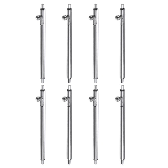 Uxcell 8pcs Quick Release Spring Bar 20mm Width 1.5mm Diameter Stainless Steel Watch Pins
