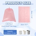 thumbnail image 2 of Uxcell 300 Counts/20 Rolls Mini Trash Bag, 0.5 Gallon Plastic Garbage Bags Unscented Wastebasket Liner for Bathroom Office Bedroom Kitchen Small Desktop Garbage Can, Pink, 2 of 7