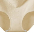 thumbnail image 5 of Avrnliq Womens 100% Cotton High Waisted Panties High Cut Brief Seamless Embossed Tummy Control Soft Breathable Plus Size Underwear M-XXXL Yellow,Size 3XL, 5 of 5