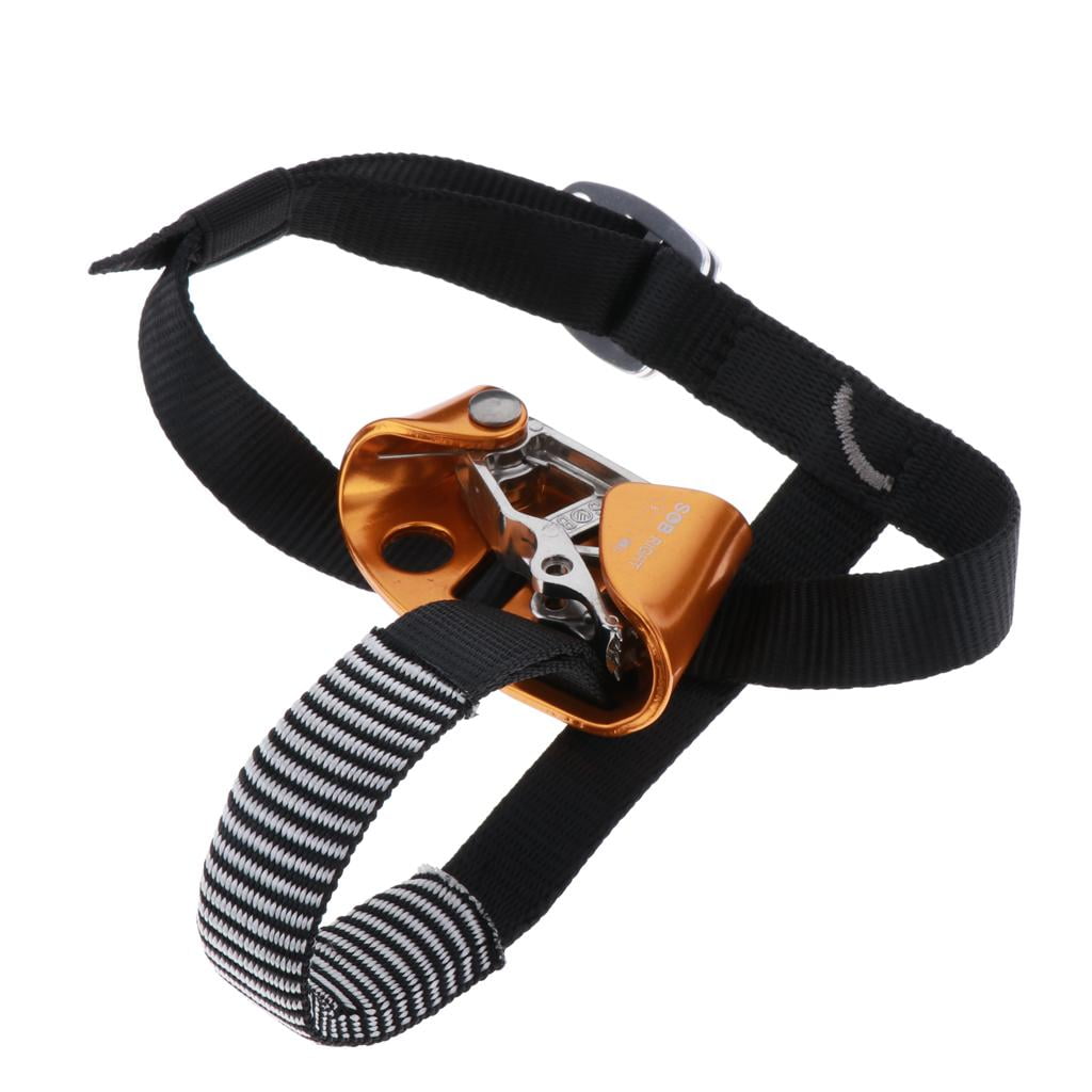 Nishiyuenyi Foot Ascender Climbing Tree Arborist Rappelling Equipment Rope Clamp for Right Right Orange