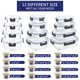 thumbnail image 2 of Recipientes de almacenamiento de vidrio MFY, paquete de 12 con tapas, 36 oz, 21 oz, 13 oz, 2 of 8