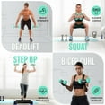 thumbnail image 4 of Yes4All 8lb Pair of Vinyl Hexagon Dumbbells - Dumbbells Set of 2 Hand Weights for Home Gym & Strength Training (2-15 lbs Weight Options) - Bermuda, 4 of 5
