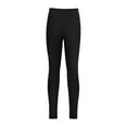 thumbnail image 4 of TTAO Girls Solid Athletic Tights Leggings Ballet Yoga Pants Kids Skinny Trousers Size 4-16 Black 10, 4 of 6