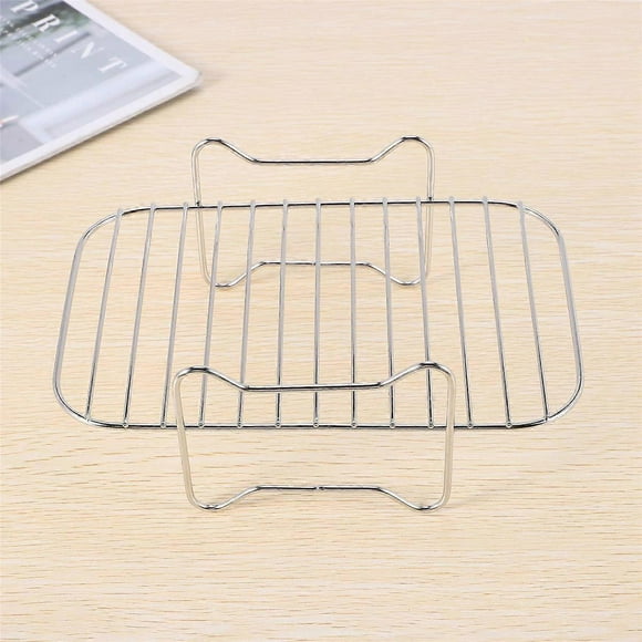 Air Fryer Rack for Ninja DZ201/DZ401 Foodi Accessories | Stainless Steel Multi-Layer Stackable Dehydrator Rack