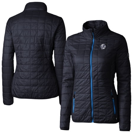 Women s Cutter & Buck Navy/Royal New York Yankees Rainier PrimaLoft Eco Insulated Full-Zip Puffer Jacket