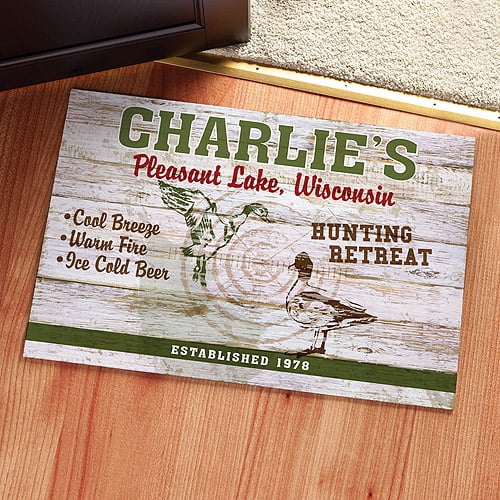 Personalized Hunting Retreat Doormat Walmart Com