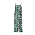 thumbnail image 5 of The Summer I Turned Pretty LEBONYARD Women's Wide Leg Pants with Pockets,Fashion Casual Women Ladies' Print-Color Button Pocket Long Pants Jumpsuit Trousers Multicolor M, 5 of 6