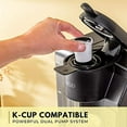 thumbnail image 2 of BELLA Single Serve Coffee Maker, Dual Brew K-Cup Pod or Ground Coffee Brewer, Adjustable Drip Tray for Personal Travel Mugs, Large Removable Water Tank, Black, 2 of 3