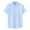 Blue, variant on Afdoent Mens T-Shirt Male Casual Solid Shirt Short Sleeve Stand Collar Shirt Blouse Tops Classic Tee