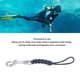 thumbnail image 4 of Cordete de buceo de buceo cordón de primavera de acero inoxidable de acero inoxidable multifuncional con hebilla de metal de liberación rápida para cámaras y luces de buceo ANGGREK Otros, 4 of 8