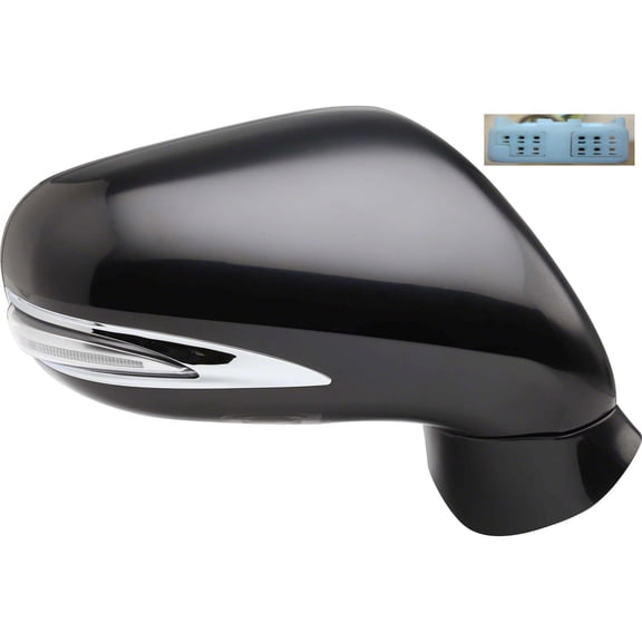 New Aftermarket  Passenger Side Right Heated Non-Memory Signal Puddle Lamp Power Door Mirror fits 2009-2011 Lexus IS250