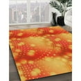 thumbnail image 3 of Ahgly Company Tapis d'Intérieur Lavables en Machine Rectangle Transitionnel Néon Rouge, 8' x 10', 3 of 7