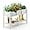 White, variant on Dycanpo Raised Garden Bed with Legs and Storage Shelf, Outdoor Planter Box, 47x19x28in, Black
