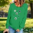 thumbnail image 5 of SELONE Cute Oversized Sweatshirts for Women St. Patricks Day Long Sleeve Crewneck Tops Patterned Pullover Raglan Clothes, 5 of 5