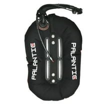 Palantic Neptune Pro Diving Donut Wing Single Tank 30lbs, Black w/ Orange Accent