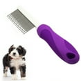 thumbnail image 2 of Visland Dematting Fur Rake Comb for Dogs Cats Stainless Steel Painless Removal Non-Slip Handle Shedding Brush for Medium And Long-Haired Pets Grooming Tool, 2 of 7
