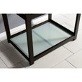 thumbnail image 2 of Kingston Brass KVSP3122B5 Kingston Commercial 31" Stainless Steel Console Sink with Steel Base and Glass Shelf (8-Inch, 3-Hole), Brushed/Oil Rubbed Bronze, 2 of 6