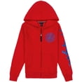 thumbnail image 1 of Sudadera con capucha Tommy Hilfiger, forro polar con cierre completo para niñas, 1 of 1