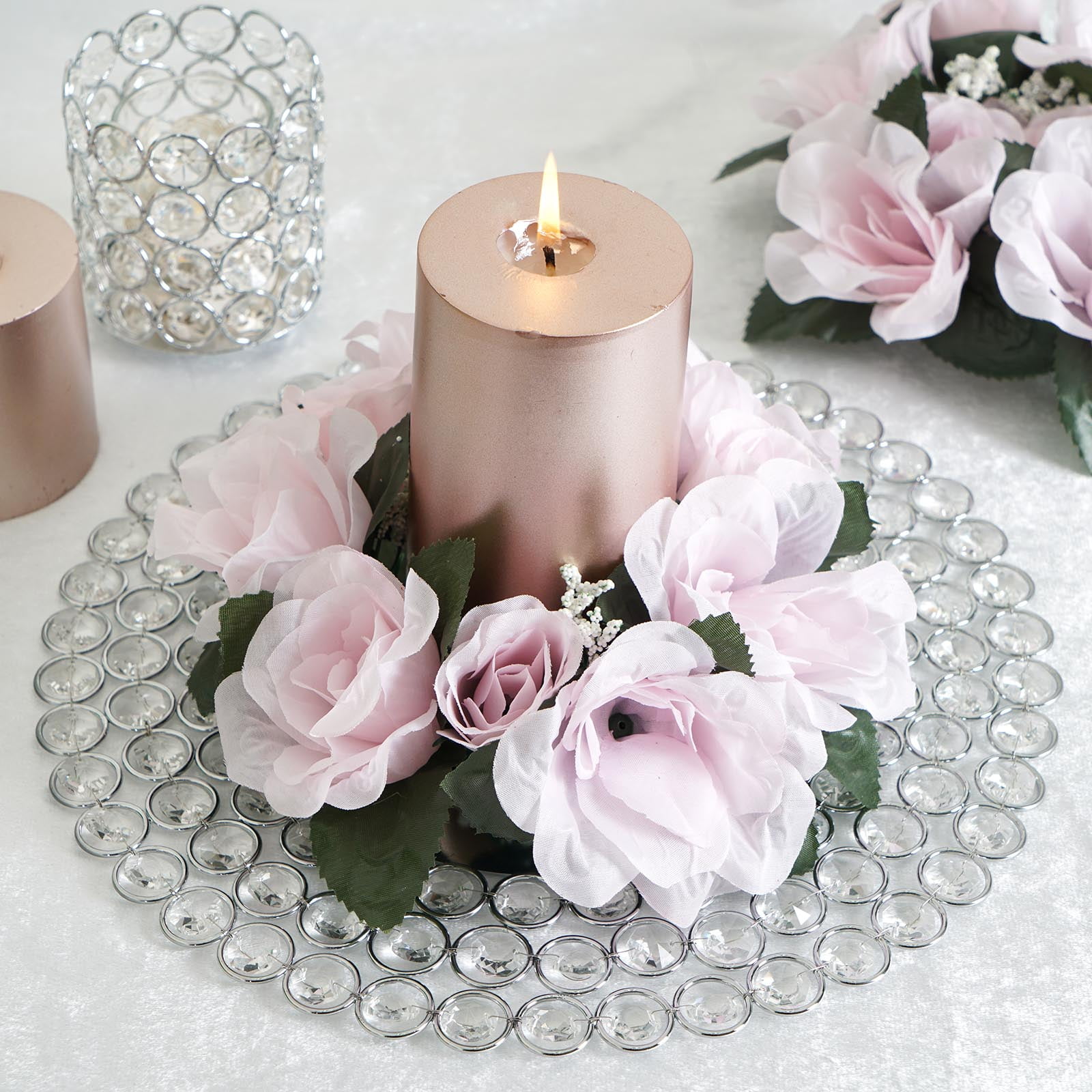 Rose candle hotsell rings