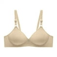 thumbnail image 4 of Darzheoy Bra for Women Solid Color Non-Steel Non-Magnetic Buckle Underwear Bras Bras for Women 44/100AD, 4 of 4