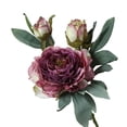 thumbnail image 2 of wirlsweal Artificial Flower Bright Color Multipurpose Silk Cloth Fadeless Vivid Simulation Peony Bouquet Home Garden Wedding Decoration, 2 of 10