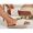 Beige, variant on Women's Sandals Bohemian Open Toe Flat Beach Slide Comfortable Footwear