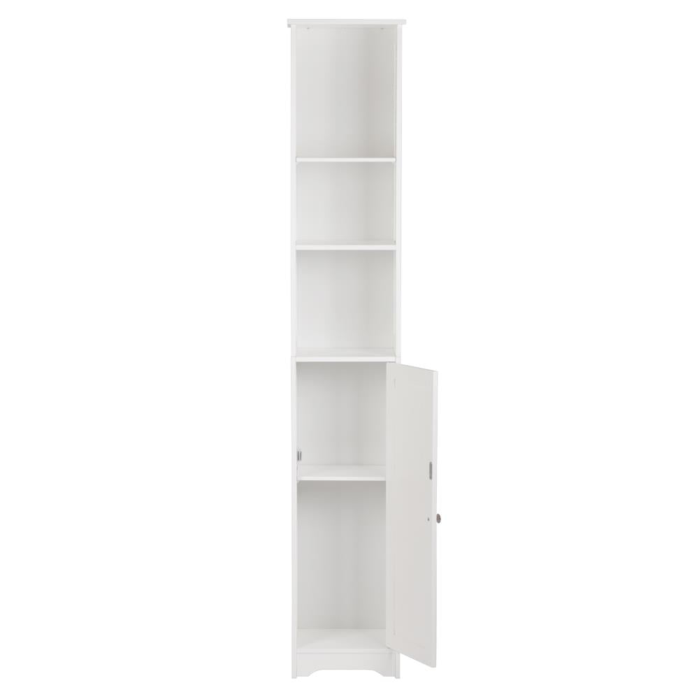 Ktaxon 67" H Bathroom Cabinet 5-Tier, Slim Narrow Storage Tower for Living Room, Kitchen, White