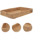 thumbnail image 3 of SHISUYAN Rattan Woven Tray Decorative Rattan Tray Rectangle Rattan Tray Serving Rattan Tray for Home, 3 of 8
