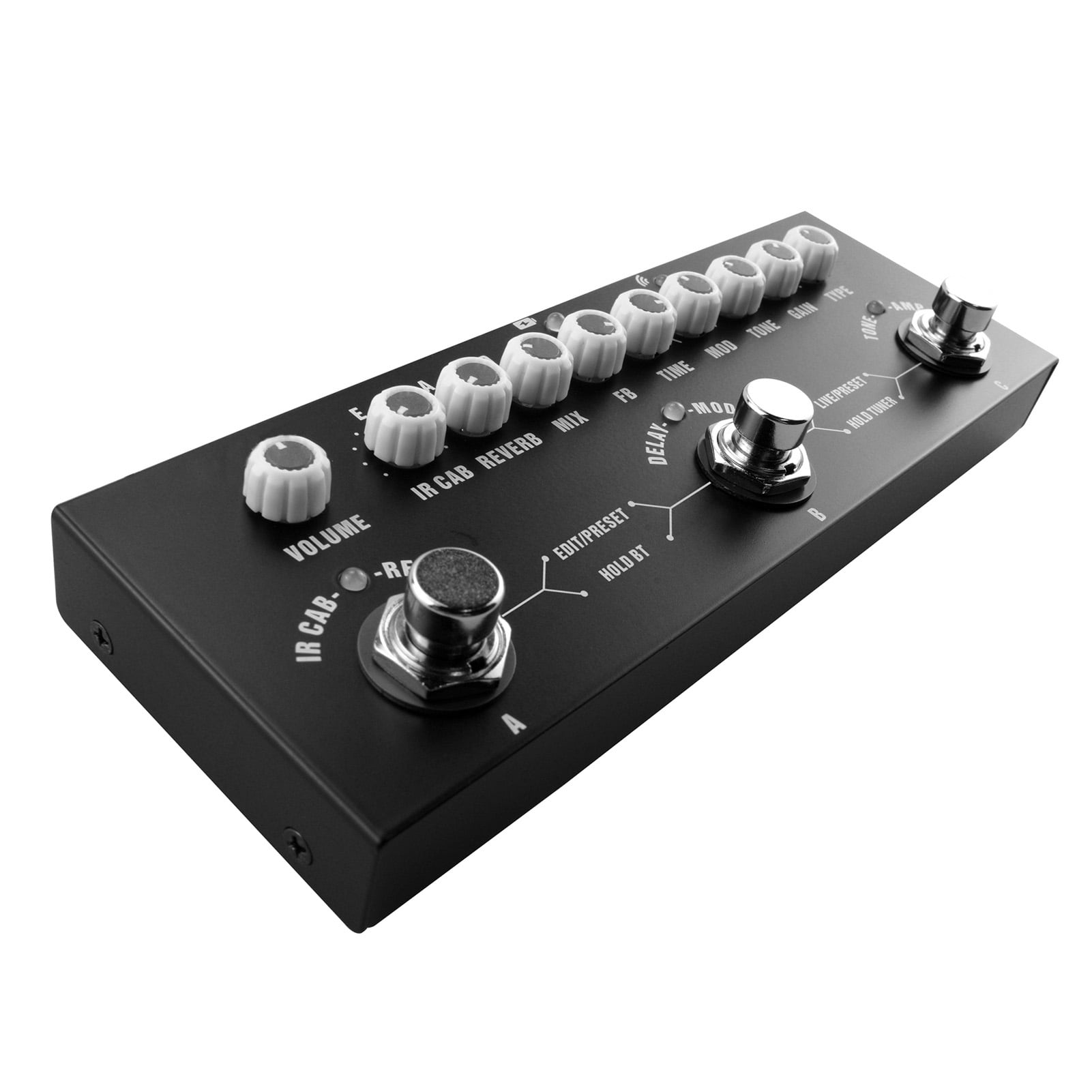 Guitar Effects Pedal Pedal CUBE BABY Portable Multifunctional Electric Guitar Combined Effect Pedal with Wireless Music Playback Phone Recording Audio Type-C Interface Function