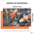 thumbnail image 2 of Fishes Carp Frolics Floor Door Mat Outdoor Indoor for Home Entrance Welcome Mats 32"x20", 2 of 8