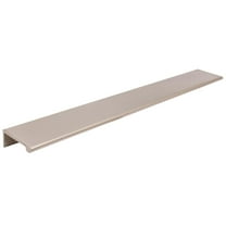 Cabinet Edge Pull, 12 Inches, 13-1/4" Overall Length, Satin Nickel by Stone Harbor Hardware