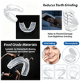 thumbnail image 5 of XIRQI 2026 New 4Pcs Mouthguard Transparent Nightguards for Grinding Teeth for Sleeping Teeth Grinding Snoring Comfortable Mouth Guard for Sleeping, 5 of 7