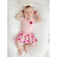 thumbnail image 5 of RUINIXCW Toddler Baby Girl 100 Days Back to School Outfit Kids Summer Kindergarten Outfits Girls First Day of School Outfit Apple Embroidery Lapel Tank Tops and Pleated Skirt Set, 5 of 9