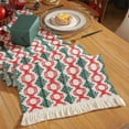 thumbnail image 6 of Xuniizn Christmas Tablecloth Wrinkled Cheesecloth Christmas Tablecloths - Bohemian Christmas Table Cloth Rectangular Table Cover for Holiday, Wedding Party Christmas Decorations for Home, 6 of 9
