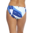 thumbnail image 2 of La Blanca Women's Standard Side Shirred Hipster Bikini Swimsuit Bottom, Blue//Palm Reader, 8, 2 of 2