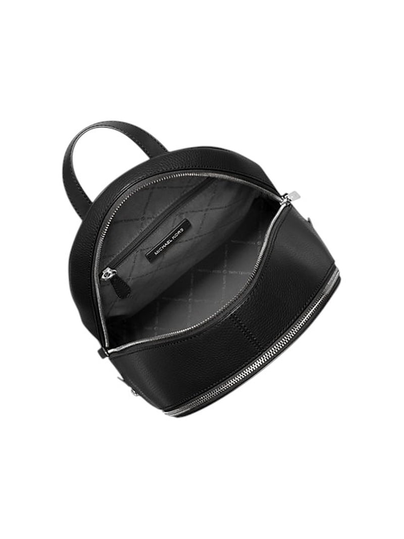 Michael Kors, Women's Rhea Medium Pebbled Leather Backpack, Black