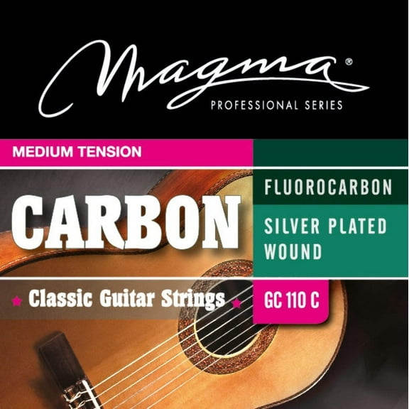 Magma Classical Guitar Strings Normal Tension Carbon - Silver Plated Copper (GC110C)